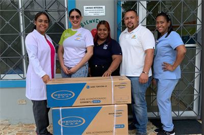 Donación de 1 aire acondicionado al Hospital Regional Infantil Dr. Arturo Grullón 